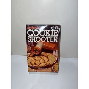 Cookie Press Shooter-Vintage ACTION Brand-NEW 6 Plates 6 Tips Sealed